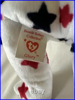 Vintage RARE ERROR BEANIE BABY Glory The Bear 1997 BIRTHDATE 1998 474 TUSH TAG