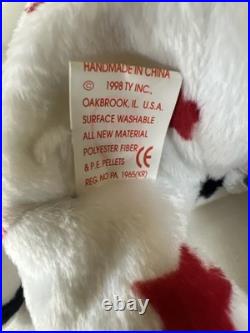 Vintage RARE ERROR BEANIE BABY Glory The Bear 1997 BIRTHDATE 1998 474 TUSH TAG