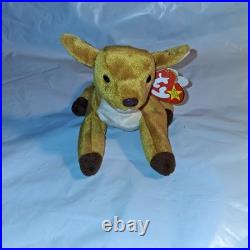 Vintage RARE Ty Beanie Baby Whisper Original P. E. Pellets 1997/1998 TAG ERRORS