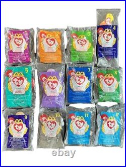 Vintage Rare 1998 SEALED Ty Beanie Babies Full Set McDonald's Happy Meal 1-12 Vintage Rare 1998 SEALED Ty Beanie Babies Full Set McDonald's Happy Meal 1-12