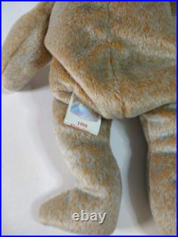 Vintage Rare TY 1999 Signature Bear Beanie Baby (with tag errors)