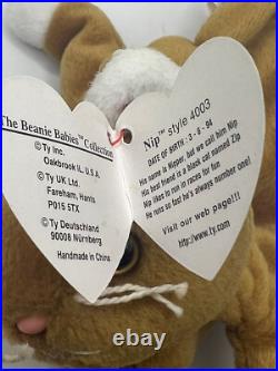 Vintage Retired & Rare Ty Beanie Babies Mint Condition ERRORSNip1993/1994