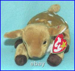 Vintage Ty Beanie Baby Whisper The Fawn With Errors Rare