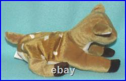 Vintage Ty Beanie Baby Whisper The Fawn With Errors Rare