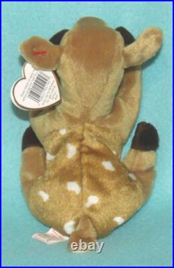 Vintage Ty Beanie Baby Whisper The Fawn With Errors Rare