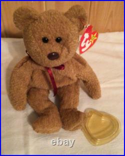 Vtg 1996 Ty Beanie Baby Curly Rare/Retired Multiple Errors 4052 Plush Toy