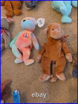 Vtg Ty Beanie Babies All With Tags Rare