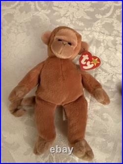 Vtg Ty Beanie Baby Lot 5 Rare Early Star Tags BLACK Tush Tags PVC