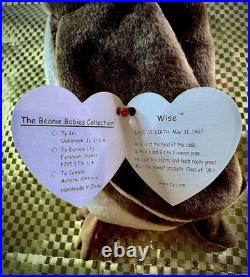 Wise The Owl? RARE ERRORS? See Description Ty Beanie Babies, 1997 Wise The Owl? RARE ERRORS? See Description Ty Beanie Babies, 1997