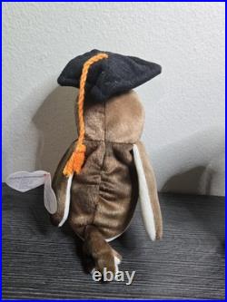 Wise, Wiser, Smartest the Owl Class of 98, 99, 03 TY Beanie Baby RARE Tag Errors