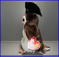Wise the Owl Class of 1998 TY Beanie Baby RARE Tag & Manufacturing Error