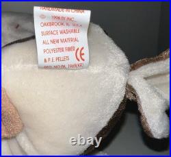 Wise the Owl Class of 1998 TY Beanie Baby RARE Tag & Manufacturing Error